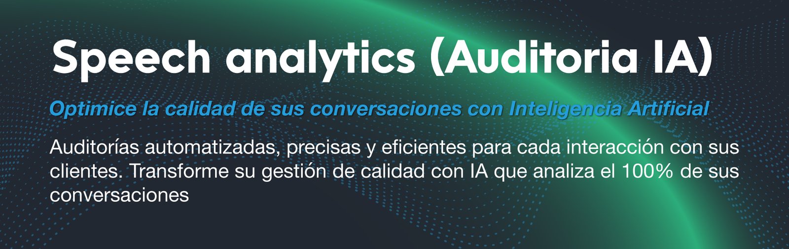 banner Speech analytics